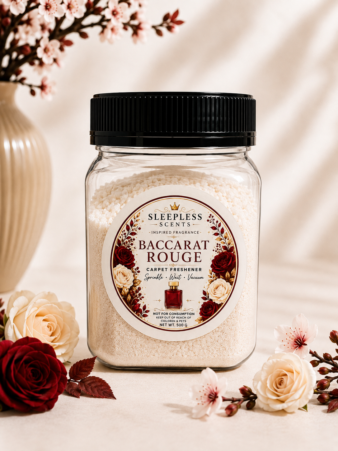 Baccarat Rouge Inspired Carpet Freshener — 500g